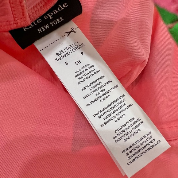 Kate Spade New York Lemon Print One Piece Swimsuit Sea Star Size Small - Picture 10 of 11